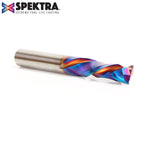 Amana 46172-K CNC Solid Carbide Spektra™ Extreme Tool Life Coated Compression Spiral 3/8 Dia x 1-1/4 Inch x 3/8 Shank