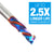 Amana 46170-K CNC Solid Carbide Spektra™ Coated Compression Spiral 1/4 Dia x 7/8 x 1/4 Inch Shank, 2 Flutes-UPCUT