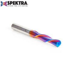 Amana 46476-K Solid Carbide Spektra™ Extreme Tool Life Coated Down-Cut Ball Nose Spiral 1/4 Dia x 1 Inch x 1/4 Shank Router Bit