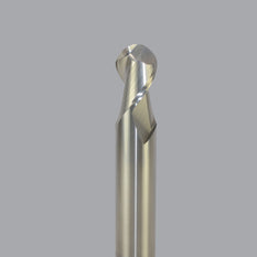 Onsrud Aluminum Finisher (AF) Series Solid Carbide CNC Router Bit end mill, 2 flute, ballnose, medium length
