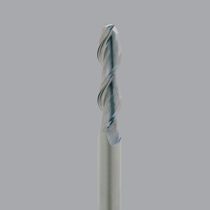 Onsrud Aluminum Finisher (AF) Series Solid Carbide CNC Router Bit end mill, 2 flute, 0.015 corner rad, long length