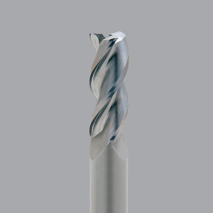 Onsrud Aluminum Finisher (AF) Series Solid Carbide CNC Router Bit end mill, 3 flute, 0.015 corner rad, medium length