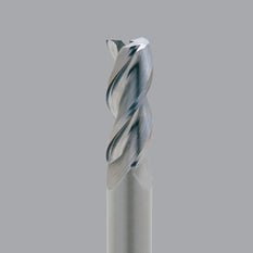 Onsrud Aluminum Finisher (AF) Series Solid Carbide CNC Router Bit end mill, 3 flute, 0.030 corner rad, medium length