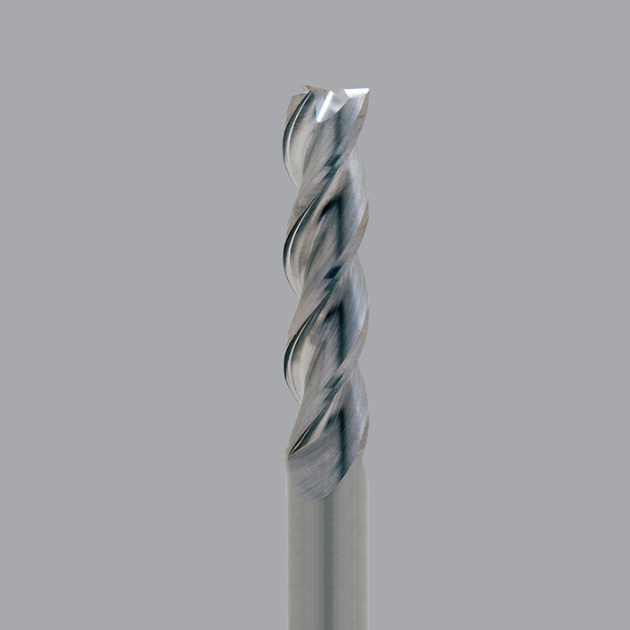 Onsrud Aluminum Finisher (AF) Series Solid Carbide CNC Router Bit end mill, 3 flute, 0.090 corner rad, long length
