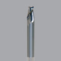 Onsrud Aluminum Finisher (AF) Series Solid Carbide CNC Router Bit end mill, 2 flute, 0.015 corner rad, medium length, necked