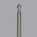 Onsrud Aluminum Finisher (AF) Series Solid Carbide CNC Router Bit end mill, 2 flute, ballnose, medium length, necked