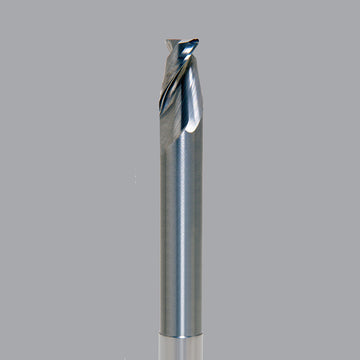 Onsrud Aluminum Finisher (AF) Series Solid Carbide CNC Router Bit end mill, 2 flute, 0.120 corner rad, medium length, necked