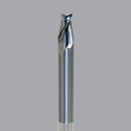 Onsrud Aluminum Finisher (AF) Series Solid Carbide end mill, 2 flute, 0.060 corner rad, medium length, necked