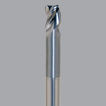 Onsrud Aluminum Finisher (AF) Series Solid Carbide CNC Router Bit end mill, 3 flute, square, standard length, necked