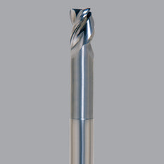 Onsrud Aluminum Finisher (AF) Series Solid Carbide CNC Router Bit end mill, 3 flute, 0.030 corner rad, standard length, necked