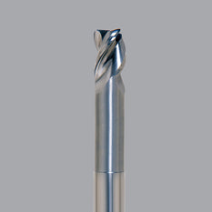 Onsrud Aluminum Finisher (AF) Series Solid Carbide CNC Router Bit end mill, 3 flute, 0.190 corner rad, standard length, necked