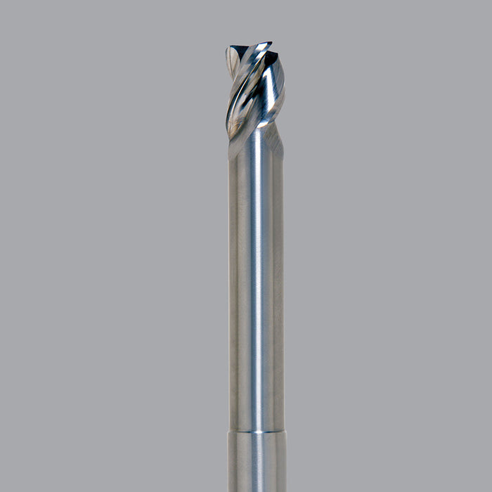 Onsrud Aluminum Finisher (AF) Series Solid Carbide CNC Router Bit end mill, 3 flute, 0.060 corner rad, medium length, necked