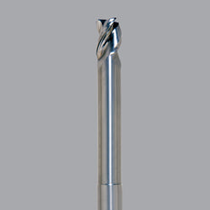 Onsrud Aluminum Finisher (AF) Series Solid Carbide CNC Router Bit end mill, 3 flute, 0.090 corner rad, medium length, necked