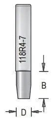 Dimar 118R4-7 Flush & Bevel Trimming Bit, Solid Carbide