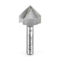 Amana Tool 45714 Carbide Tipped V-Groove 90 Deg x 3/4 Dia x 3/8 x 1/4 Inch Shank