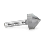 Amana 45714 Carbide Tipped V-Groove 90 Deg x 3/4 Dia x 3/8 x 1/4 Inch Shank - CNC Router Store