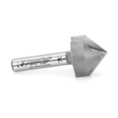 Amana 45714 Carbide Tipped V-Groove 90 Deg x 3/4 Dia x 3/8 x 1/4 Inch Shank - CNC Router Store