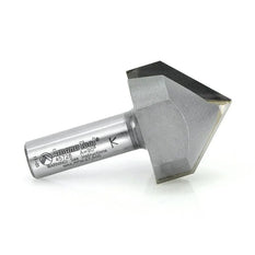 Amana 45728 Carbide Tipped V-Groove 90 Deg x 1-1/2 Dia x 1-1/4 Inch x 1/2 Shank - CNC Router Store