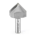 Amana 45728 Carbide Tipped V-Groove 90 Deg x 1-1/2 Dia x 1-1/4 Inch x 1/2 Shank