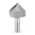 Amana 45728 Carbide Tipped V-Groove 90 Deg x 1-1/2 Dia x 1-1/4 Inch x 1/2 Shank