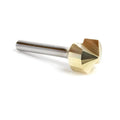 Amana 45741 Carbide V-Groove 135 Deg. 0.078 Inch Tip Width x 1/8 x 3/4 Dia. x 1/4 Inch Shank ZrN Coated Router Bit