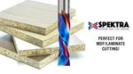 Amana 46170-K CNC Solid Carbide Spektra™ Coated Compression Spiral 1/4 Dia x 7/8 x 1/4 Inch Shank, 2 Flutes-UPCUT - CNC Router Store