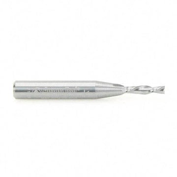 Amana 46200 Solid Carbide Spiral Plunge 1/8 Dia x 1/2 x 1/4 Inch Shank x 2 Inch Long Down-Cut