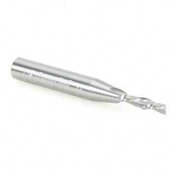 Amana 46200 Solid Carbide Spiral Plunge 1/8 Dia x 1/2 x 1/4 Inch Shank x 2 Inch Long Down-Cut