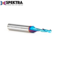 Amana 46369-K Solid Carbide Spektra™ Extreme Tool Life Coated Up-Cut Ball Nose Spiral 1/8 Dia x 1/2 Inch x 1/4 Shank Router Bit - CNC Router Store