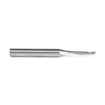 Amana 51446 Solid Carbide CNC Spiral 'O' Single Flute, Plastic Cutting 1/8 Dia x 3/4 x 1/4 Shank x 2-1/2 Inch Long Up-Cut Router Bit - CNC Router Store