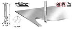 Amana 51773 Solid Carbide CNC Spiral 'O' Flute, Aluminum Cutting 3/16 Dia x 3/8 x 1/4 Inch Shank Down-Cut - CNC Router Store