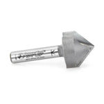 Amana Tool 45714 Carbide Tipped V-Groove 90 Deg x 3/4 Dia x 3/8 x 1/4 Inch Shank - CNC Router Store