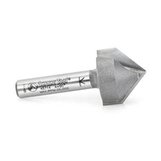 Amana Tool 45714 Carbide Tipped V-Groove 90 Deg x 3/4 Dia x 3/8 x 1/4 Inch Shank - CNC Router Store