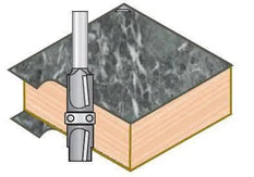 Dimar 101RCDX-X Series Compression Bits with Centre Ball Bearing Guide, 2 Flutes - CNC Router Store