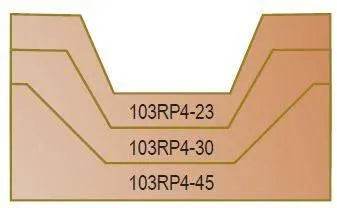 Dimar 103RP4-X Series Bevel Bits – No Plunge, 2 Flutes