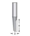 Dimar 107R6-XS/F Series Straight Bits 3/8″ Shank, 1 Flute