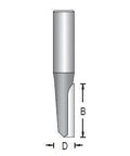 Dimar 107R6-XS/F Series Straight Bits 3/8″ Shank, 1 Flute