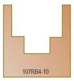 Dimar 107RBX-XX Series Stepped Rabbeting Bits, 2 Futes - CNC Router Store