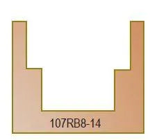 Dimar 107RBX-XX Series Stepped Rabbeting Bits, 2 Futes