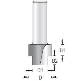 Dimar 107RBX-XX Series Stepped Rabbeting Bits, 2 Futes