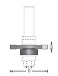 Dimar 108R2-X Series Replacement Slotting Cutters, 2 Wing