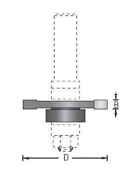 Dimar 108R2-X Series Replacement Slotting Cutters, 2 Wing