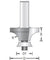 Dimar 109RD8-X Series Corner Rounding CNC Router Bits with Radius Bearing, 2 Flutes - CNC Router Store