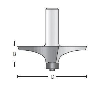 Dimar 109RT8-XX Series Thumb Nail Bits, 2 Flutes - CNC Router Store