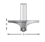 Dimar 109RT8-XX Series Thumb Nail Bits, 2 Flutes - CNC Router Store