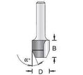 Dimar 110R-X Series Combination: Bevel and Flush Trim Bit, 2 Flutes, 30 degrees