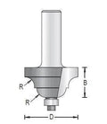 Dimar 113RSPX-X Series Roman Ogee Bits with Ball Bearing Guide, 2 Flutes