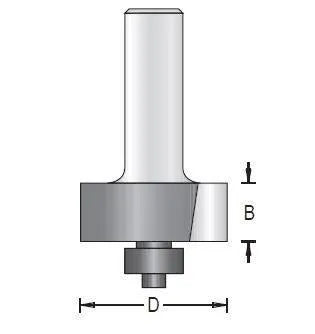 Dimar 114RSX-XX Series Rabbeting Bits With 3/8″ Ball Bearing Guide, 2 Flutes - CNC Router Store