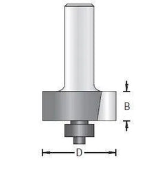 Dimar 114RX-XX Series Rabbeting Bits With 1/2″ Ball Bearing Guide, 2 Flutes - CNC Router Store