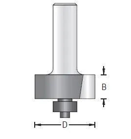 Dimar 114RX-XX Series Rabbeting Bits With 1/2″ Ball Bearing Guide, 2 Flutes - CNC Router Store